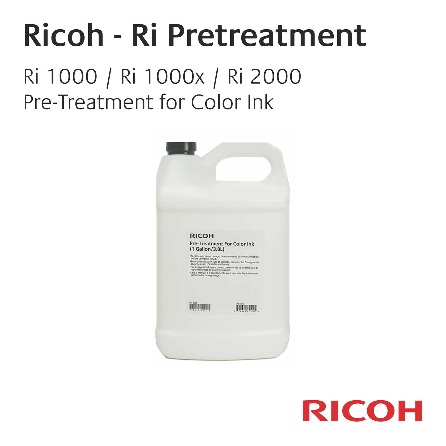 Ricoh Ri 1000 / Ri 1000X / Ri 2000 - Pretreatment