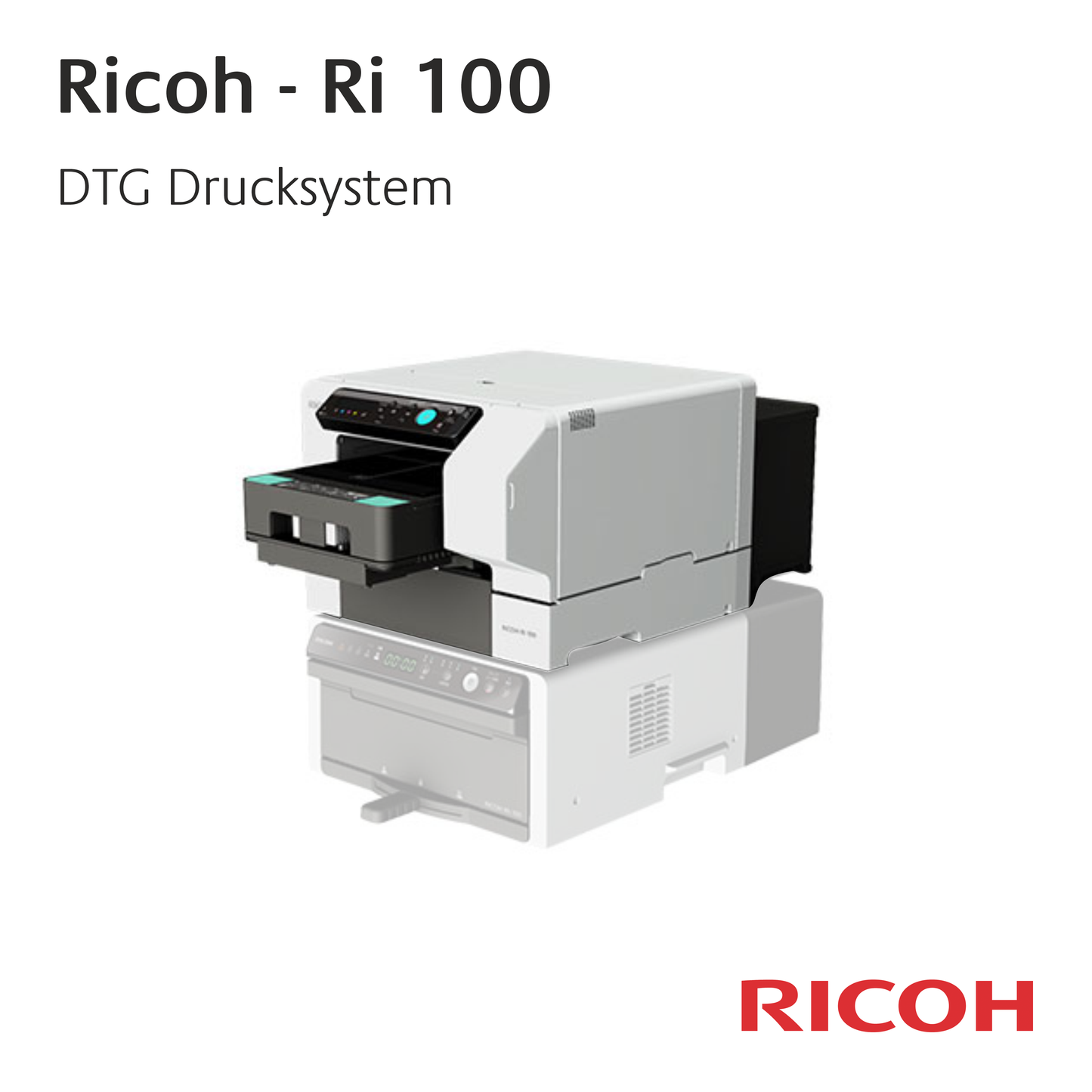 Ricoh Ri 100 - Vierfarb-DTG-Einstieg für weiße Textilien