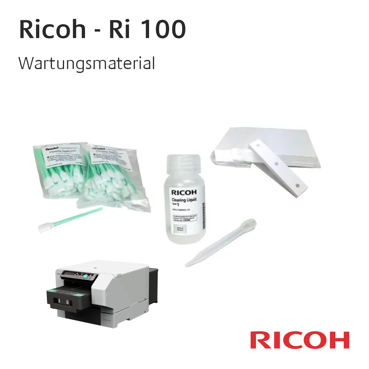 Ricoh Ri 100 - Maintenance Material