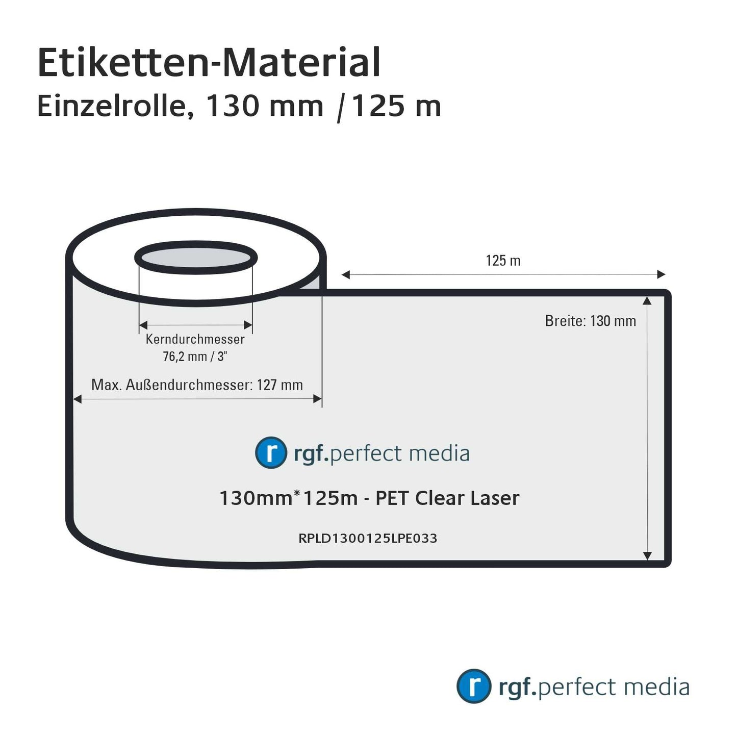 RPLD1300125LPE033 - PET Clear Laser