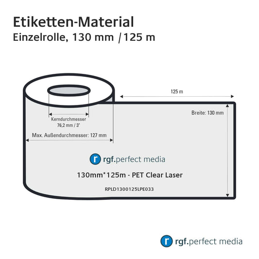 RPLD1300125LPE033 - PET Clear Laser