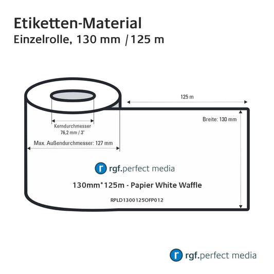 RPLD1300125OFP012 - Papier White Waffle