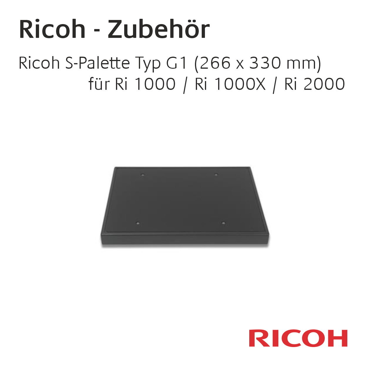 Ricoh Ri 2000 - Accessories