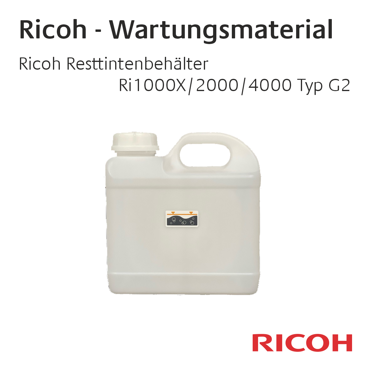 Ricoh Ri 1000/1000X/2000/4000 - Maintenance Material