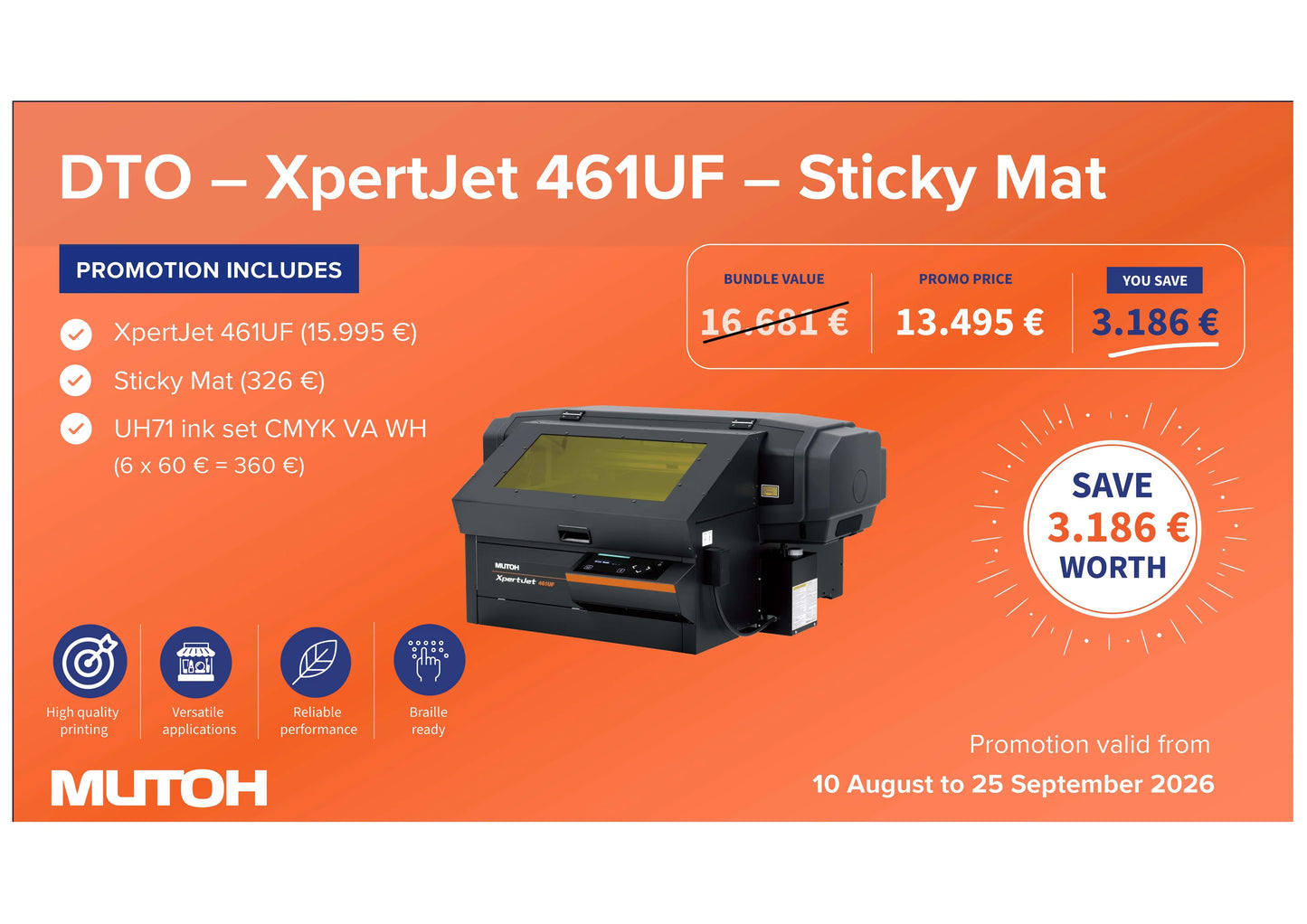 Mutoh - XpertJet 461UF - Sonderpreise bis 25.09.26