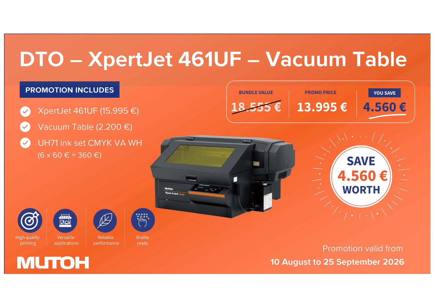 Mutoh - XpertJet 461UF - Sonderpreise bis 25.09.26